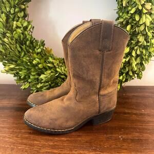 Masterson Boot Co. Brown Leather Cowboy Western Boots 2Y‎